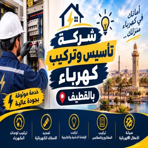 شركة تأسيس وتركيب كهرباء بالقطيف